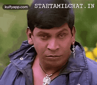 Man In Blue Jacket Making Face GIF