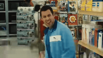 Man In Blue Jacket Making Funny Face GIF