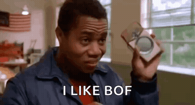 Man In Blue Jacket Saying I Like Bof GIF