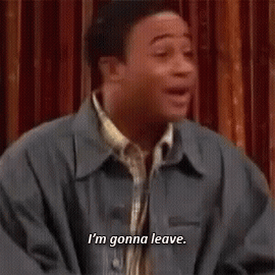 Man In Blue Jacket Saying I'm Gonna Leave GIF