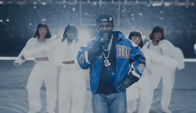 Man In Blue Jacket Singing GIF