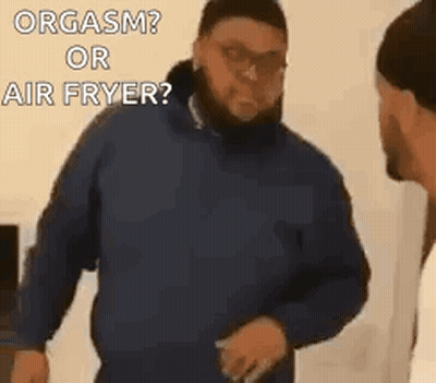 Man In Blue Jacket Talking To Another Man GIF