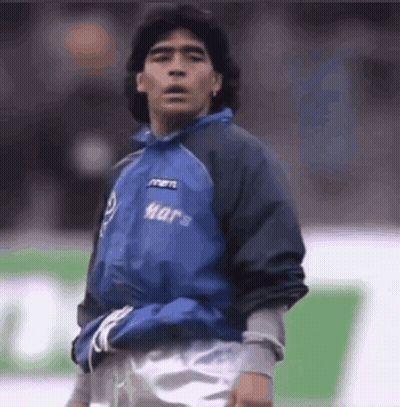 Man In Blue Jacket With Mars GIF