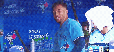 Man In Blue Jays Jersey GIF