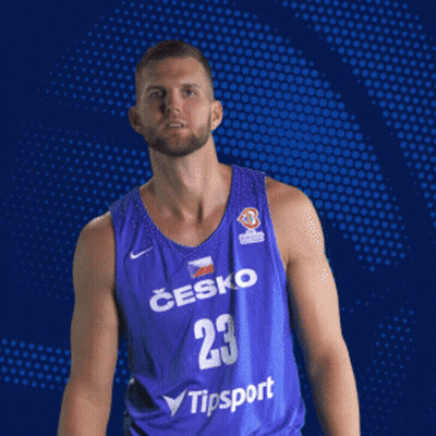 Man In Blue Jersey Czecho 23 Tipsport GIF