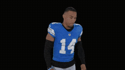 Man In Blue Jersey Number 14 GIF