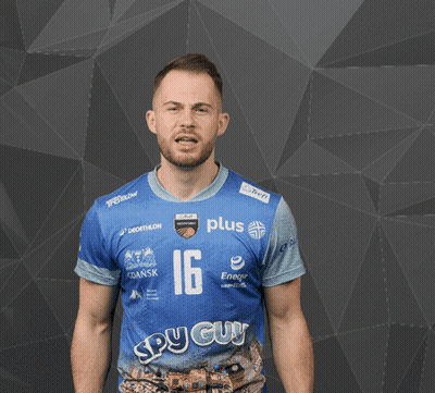 Man In Blue Jersey Number 16 Raising Fist GIF