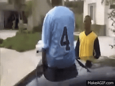 Man In Blue Jersey Number 4 GIF