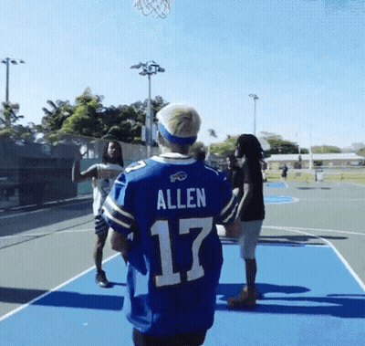 Man In Blue Jersey Number 7 GIF