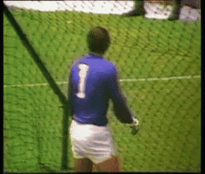 Man In Blue Jersey With Number 1 GIF