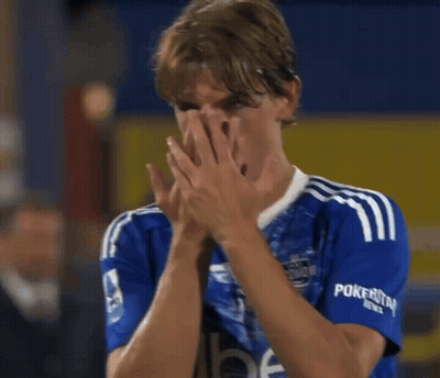 Man In Blue Jersey With Pokerstar News GIF