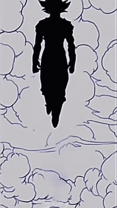 Man In Blue Jumpsuit Flying GIF