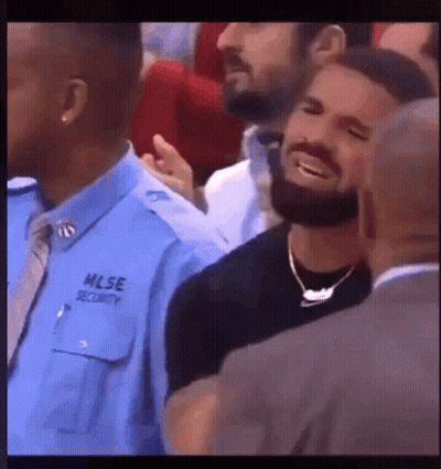 Man In Blue MLSE Security Shirt GIF