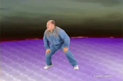 Man In Blue Pants Dancing Adult Swim GIF