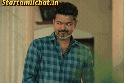 Man In Blue Plaid Shirt With Starttamilchat.in GIF