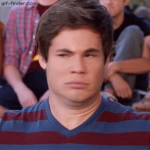 Man In Blue Red Striped Shirt Funny Face GIF