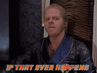 Man In Blue Robe Saying If That Ever Happens GIF