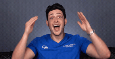 Man In Blue Scrub Top Saying Dr Michael GIF
