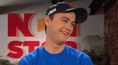 Man In Blue Shirt And Black Lokk Hat GIF