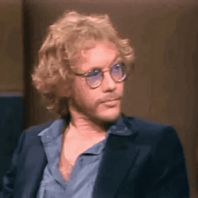 Man In Blue Shirt And Jacket With Glasses GIF