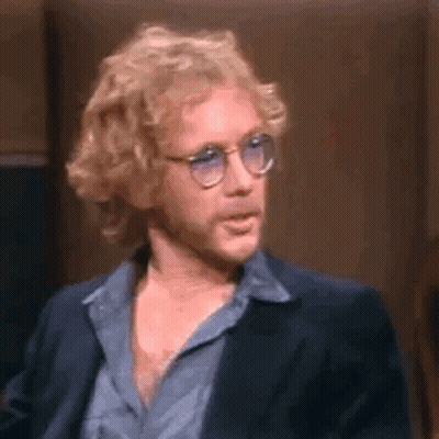 Man In Blue Shirt And Jacket With Glasses GIF
