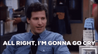 Man In Blue Shirt And Tie Saying All Right I'm Gonna Go Cry GIF