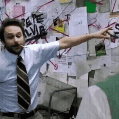 Man In Blue Shirt And Tie Standing GIF