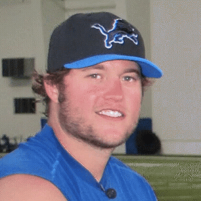 Man In Blue Shirt And Yes Hat GIF