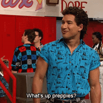 Man In Blue Shirt Asking What's Up Preppies GIF