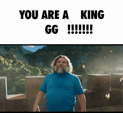 Man In Blue Shirt By Mountain Saying You Are A King GG GIF