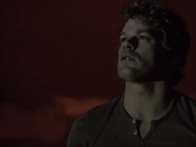Man In Blue Shirt Close Up GIF