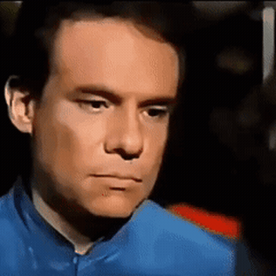 Man In Blue Shirt Close Up GIF