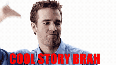 Man In Blue Shirt Cool Story Brah GIF