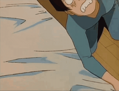 Man In Blue Shirt Crawling GIF