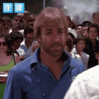 Man In Blue Shirt Crowd 14 GIF