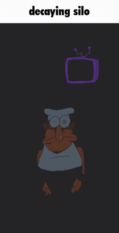 Man In Blue Shirt Dancing In Kitchen GIF