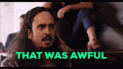 Man In Blue Shirt Eating Popcorn GIF