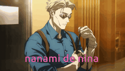 Man In Blue Shirt Holding Paper Saying Nanami De Nina GIF