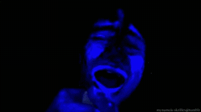Man In Blue Shirt In Heart Frame GIF
