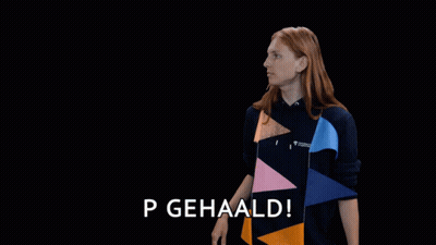 Man In Blue Shirt Laughing And Pointing Saying Ha Ha Funny GIF