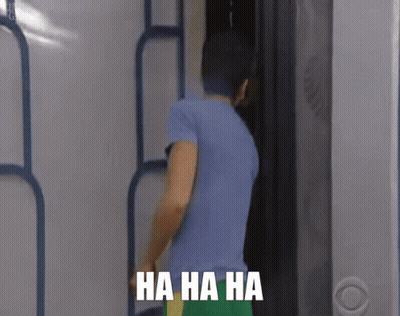 Man In Blue Shirt Laughing Ha Ha Ha GIF