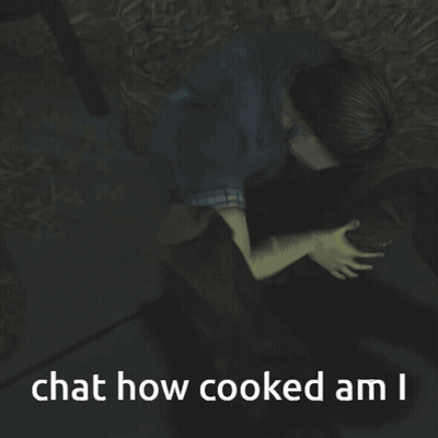 Man In Blue Shirt Laying Down Chat How Cooked Am I GIF