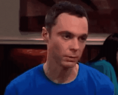 Man In Blue Shirt Making A Face GIF
