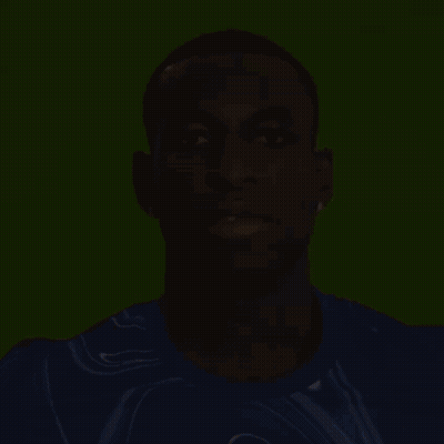 Man In Blue Shirt Making Funny Face With Open Mouth GIF