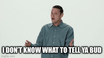 Man In Blue Shirt Making Funny Face GIF