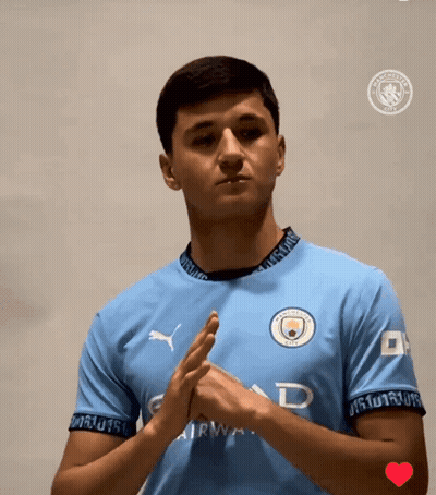 Man In Blue Shirt Manchester City GIF