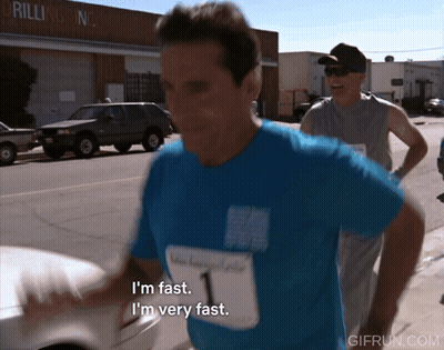 Man In Blue Shirt Number 1 GIF