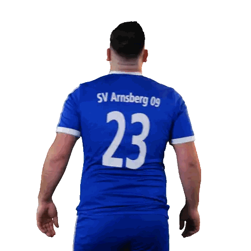 Man In Blue Shirt Number 23 Sticker