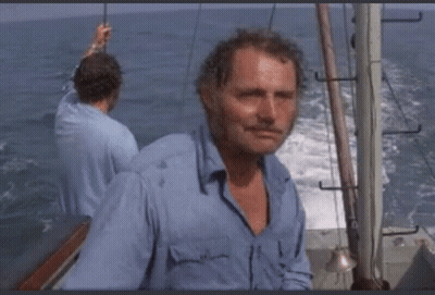 Man In Blue Shirt On Boat GIF