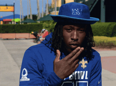 Man In Blue Shirt Saying Bowl GIF